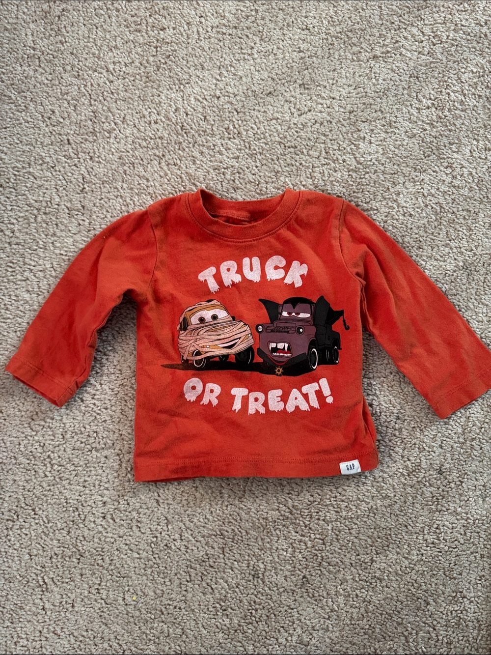 GAP Kids Orange 'Truck Or Treat' Graphic Long-Sleeve Tee-12-18M